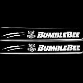 Premium Stainless steel door sills with matte black rubber with backlight Chevrolet Camaro 5 Bmblebee Tip.1