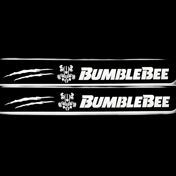 Premium Stainless steel door sills with matte black rubber with backlight Chevrolet Camaro 5 Bmblebee Tip.1