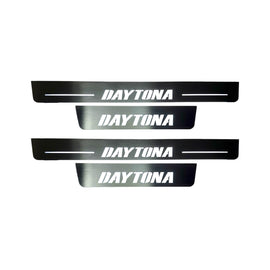 LED door sills made of polished stainless steel Dodge Charger Daytona insription Daytona 4 PCS.