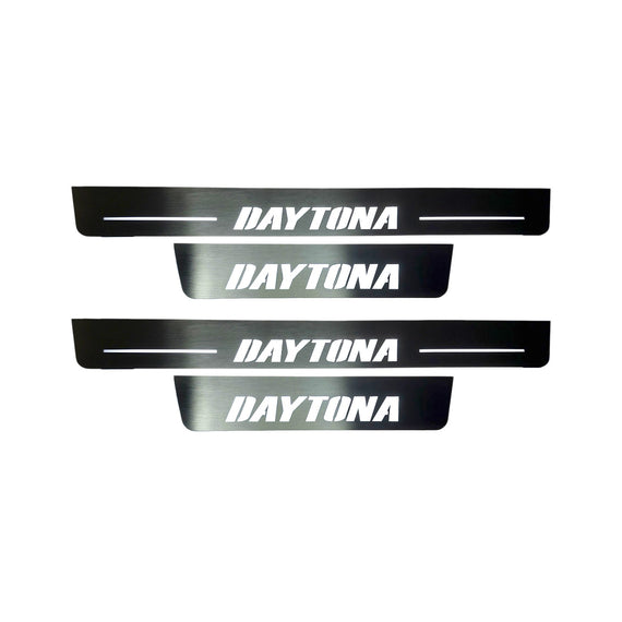 LED door sills made of polished stainless steel Dodge Charger Daytona insription Daytona 4 PCS.