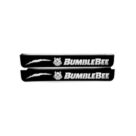 Premium Stainless steel door sills with matte black rubber with backlight Chevrolet Camaro 5 Bmblebee Tip.2