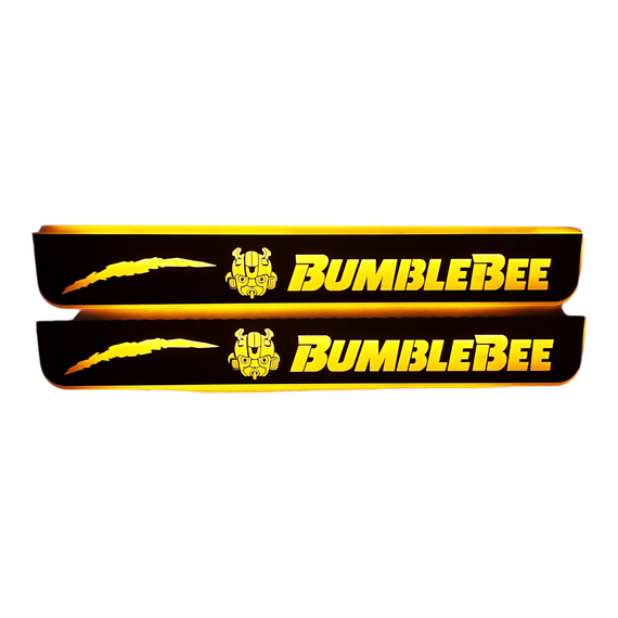 LED door sills made of polished stainless steel Tip 2 Chevrolet Camaro 5 Bumblebee  2 pcs included