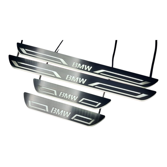 LED door sills made of polished stainless steel &nbsp;BMW X3 G45 2023+ inscription BMW 4 PCS.