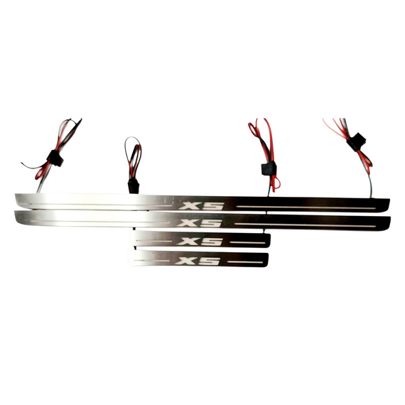 LED door sills made of polished stainless steel  BMW X5 e53 inscription X5(1999-2006) 4 PCS.