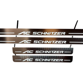 LED door sills made of polished stainless steel  BMW X5 e53 inscription AC Schnitzer(1999-2006) 4 PCS.