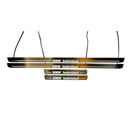 LED door sills made of polished stainless steel &nbsp;BMW X5 e53 inscription BMW Individual (1999-2006) 4 PCS