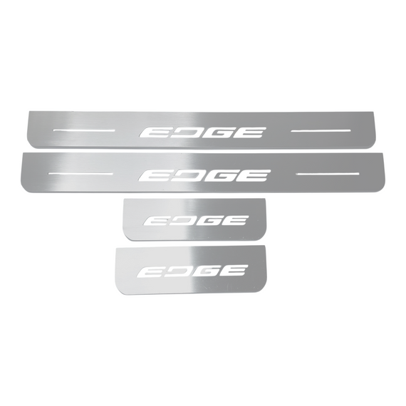 LED door sills made of polished stainless steel FORD EDGE 2 (2015-2024) 4 PCS.