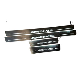 Led door sills made of polished stainless steel Mercedes -Benz GLE V167&nbsp; 2019+ inscription AMG 4 PCS.