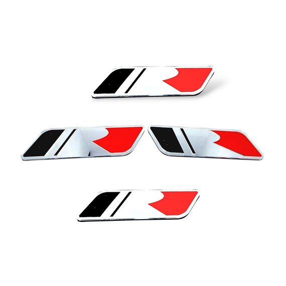Set Trunk,Grille, 2 pcs Fender Emblem for Car Decoration Ford Mustang ROUSH