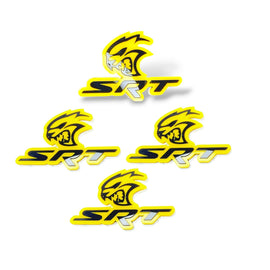 Set Trunk,Grille, 2 pcs Fender Emblem for Car Decoration Dodge,Jeep,Chrysler logo SRT Hellcat