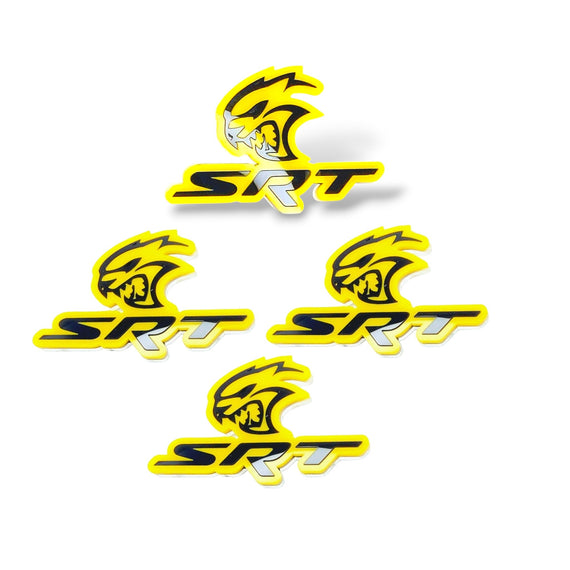 Set Trunk,Grille, 2 pcs Fender Emblem for Car Decoration Dodge,Jeep,Chrysler logo SRT Hellcat