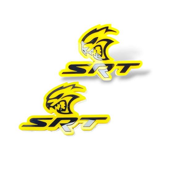 Set Trunk,Grille, 2 pcs Fender Emblem for Car Decoration Dodge,Jeep,Chrysler logo SRT