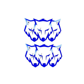 Badge Ford Mustang GT500,S550,Coyote wolf pack Fender 2pcs., emblem for car decoration