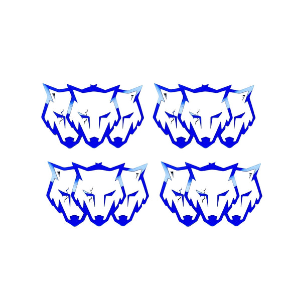 Set Badge Ford Mustang GT500,S550,Coyote wolf pack Grille , Trunk,Fender 2pcs.,emblem for car decoration