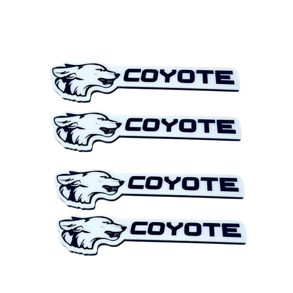 Set Badge Ford Mustang Wolf Coyote Grille ,Trunk, Fender 2pcs., emblem for car decoration