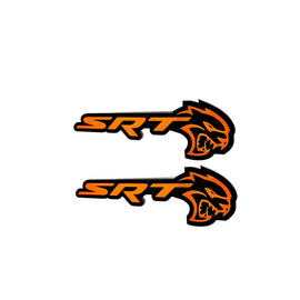 Fender Emblem for Car Dodge,Chrysler,Jeep logo SRT Hellcat 2 pcs.