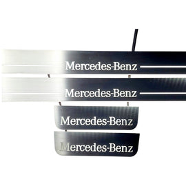 Led door sills made of polished stainless steel Mercedes -Benz GLE V167&nbsp; 2019+ inscription Mercedes-Benz 4 PCS.