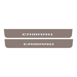 LED door sills made of polished stainless steel Chevrolet Camaro 5 2pcs.