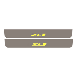 LED door sills made of polished stainless steel Cevrolet Camaro 6 ZL1 2015+