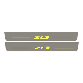 LED door sills made of polished stainless steel Cevrolet Camaro 6 ZL1 2015+