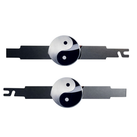 Door supports for fastening car doors, for car shows and exhibitions.Universal design Yin Yang