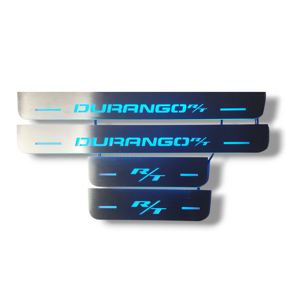 LED door sills made of polished stainless steel Dodge Drango R/T (2014-2020)  4 PCS.