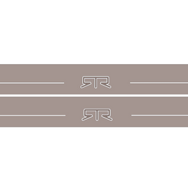 LED door sills made of polished stainless steel FORD MUSTANG logo RTR 2pcs
