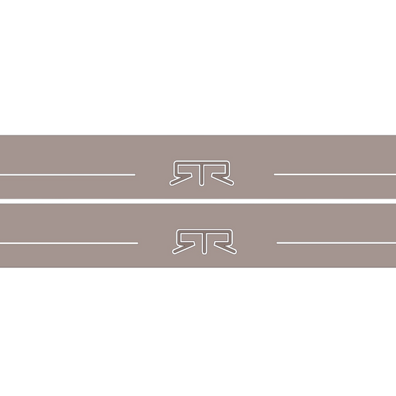 LED door sills made of polished stainless steel FORD MUSTANG logo RTR 2pcs