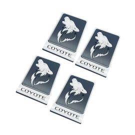 Set Badge Ford Mustang Wolf Coyote GT5.0  Grille, Trunk,Fender 2pcs., emblem for car decoration