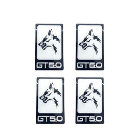Set Badge Ford Mustang Wolf Coyote Grille,Trunk,Fender 2pcs., emblem for car decoration