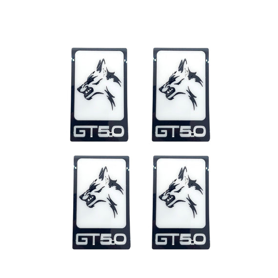 Set Badge Ford Mustang Wolf Coyote Grille,Trunk,Fender 2pcs., emblem for car decoration