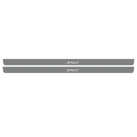 LED door sills made of polished stainless steel Dodge Challenger 392  2008-2023
