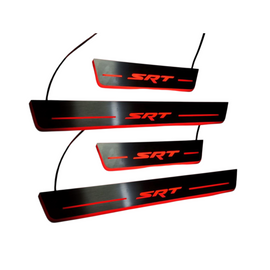 LED door sills made of polished stainless steel Dodge Charger SRT 2017-2023