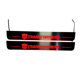 LED door sills made of polished stainless steel Chevrolet Camaro logo Autobot 2 pcs included
