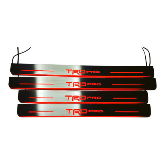 LED door sills made of polished stainless steel Toyota TRD Pro 4pcs.