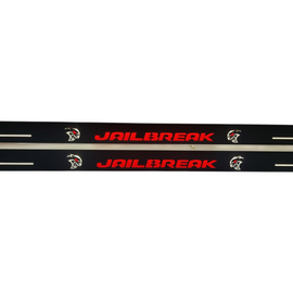 Premium Stainless steel door sills with matte black rubber with backlight Dodge Challenger SRT Hellcat Jailbreak 2022+