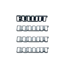 Set Сustom Acrylic Emblems for Ford Mustang Bullitt | Trunk, Fender 2 pcs. & Grille Badges