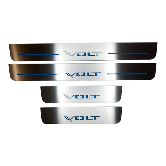 LED door sills made of polished stainless Chevrolet Volt 2011  2019