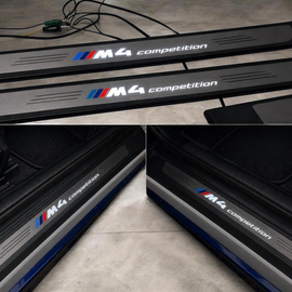 Custom LED Door Sills BMW M4 Competition F83 (2017–2021) Premium custom door sills for the BMW M4 Competition F83