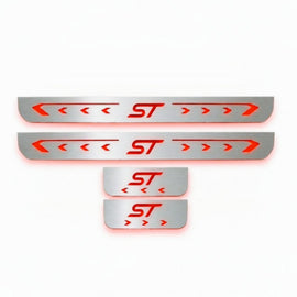 LED door sills made of polished stainless steel Ford Fiesta ST (2013-2017) 4pcs.