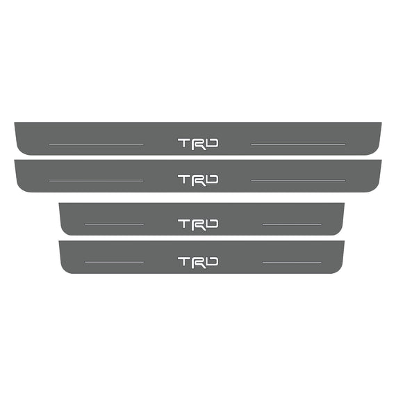LED door sills made of polished stainless steel Toyota TRD inscription TRD 4pcs.