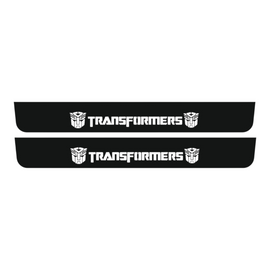 Premium Stainless steel door sills with matte black rubber with backlight Chevrolet Camaro 6 tip2