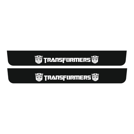 Premium Stainless steel door sills with matte black rubber with backlight Chevrolet Camaro 6 tip2