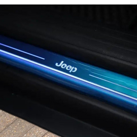 LED door sills made of polished stainless steel Jeep Gladiator 2018+ inscription Jeep 4 PCS.